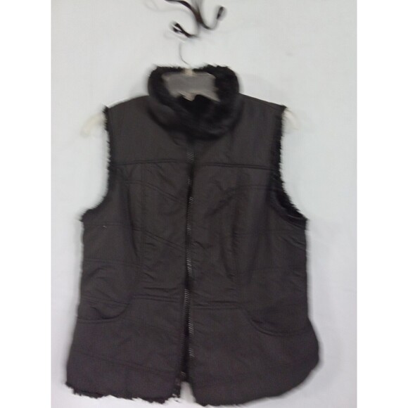 Unbranded Womens Medium Black Vest Full zip Pockets - Picture 2 of 10